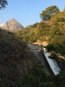 Hiking on Mulanje Massif. According to the Official Malawi Tourism site, the third largest mountain in Africa – a rather dubious statistic, but still steep enough to trouble my knees